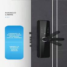 Cerradura Chapa Digital Lagom Ttlock-k7 Alarma Inteligente 5 Maneras Para Abrir La Puerta Huella Contraseña App Tarjeta Ic Llave Cilindro De Cerradura De Nivel C Anti-electromagnética - Negro - Ver 9