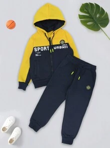 Conjunto Pants Deportivo Niño - Amarillo - Ver 1