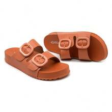 Women Flat Sandals - trái cam - Xem 4
