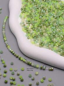 200Pcs A Bag 2.5x3mm /3x4.5mm Small Size Crystal Flat Bead  Crystal Glass Beads  Mix Color Beads For Jewelry Making DIY Accessories  Necklace Braclerts Hand Made