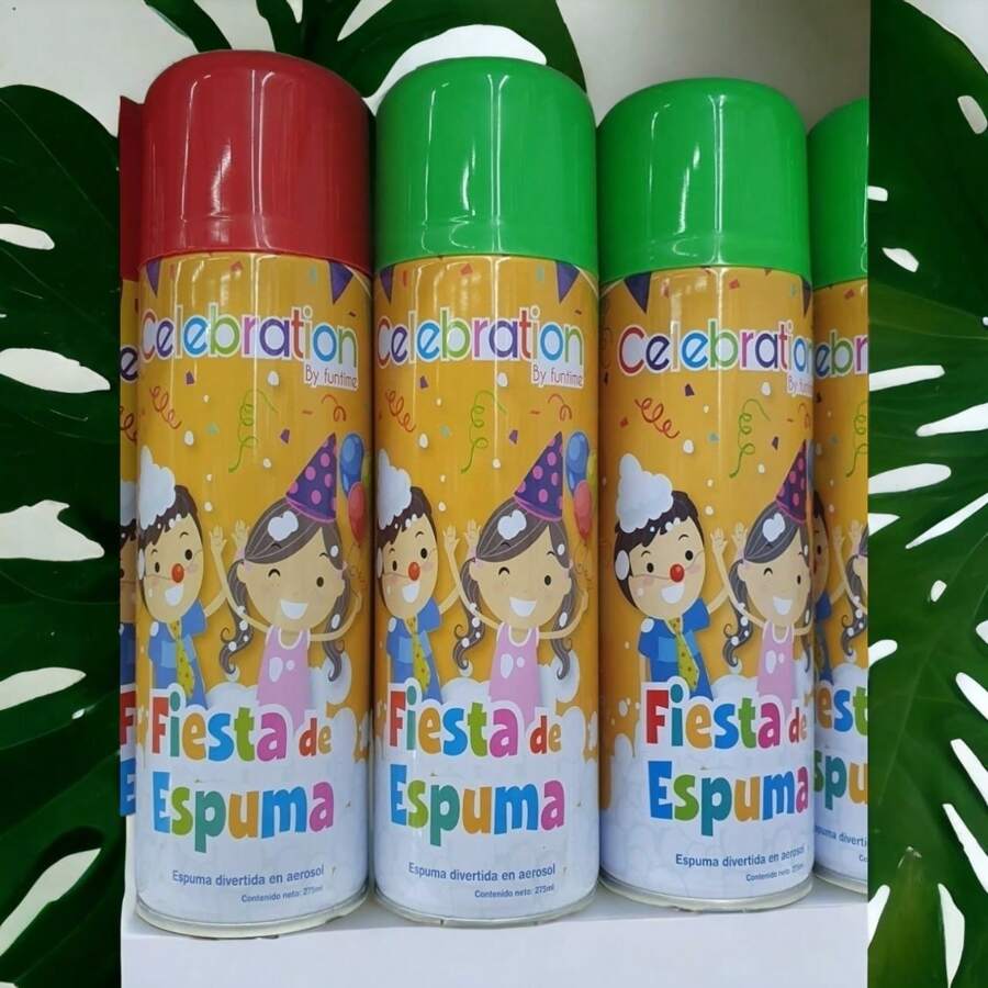 ESPUMA EN SPRAY, FIESTA DE ESPUMA, ESPUMA DIVERTIDA - Multicolor - Ver 1