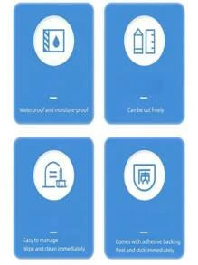 LFASCU 1捲木紋家居裝飾自粘pvc壁紙加厚,防水、防油、耐高溫、防磨損、易於清潔、可撕貼貼紙,適用於廚房櫥櫃門、桌面及家具翻新 - 駝色 - 查看 7