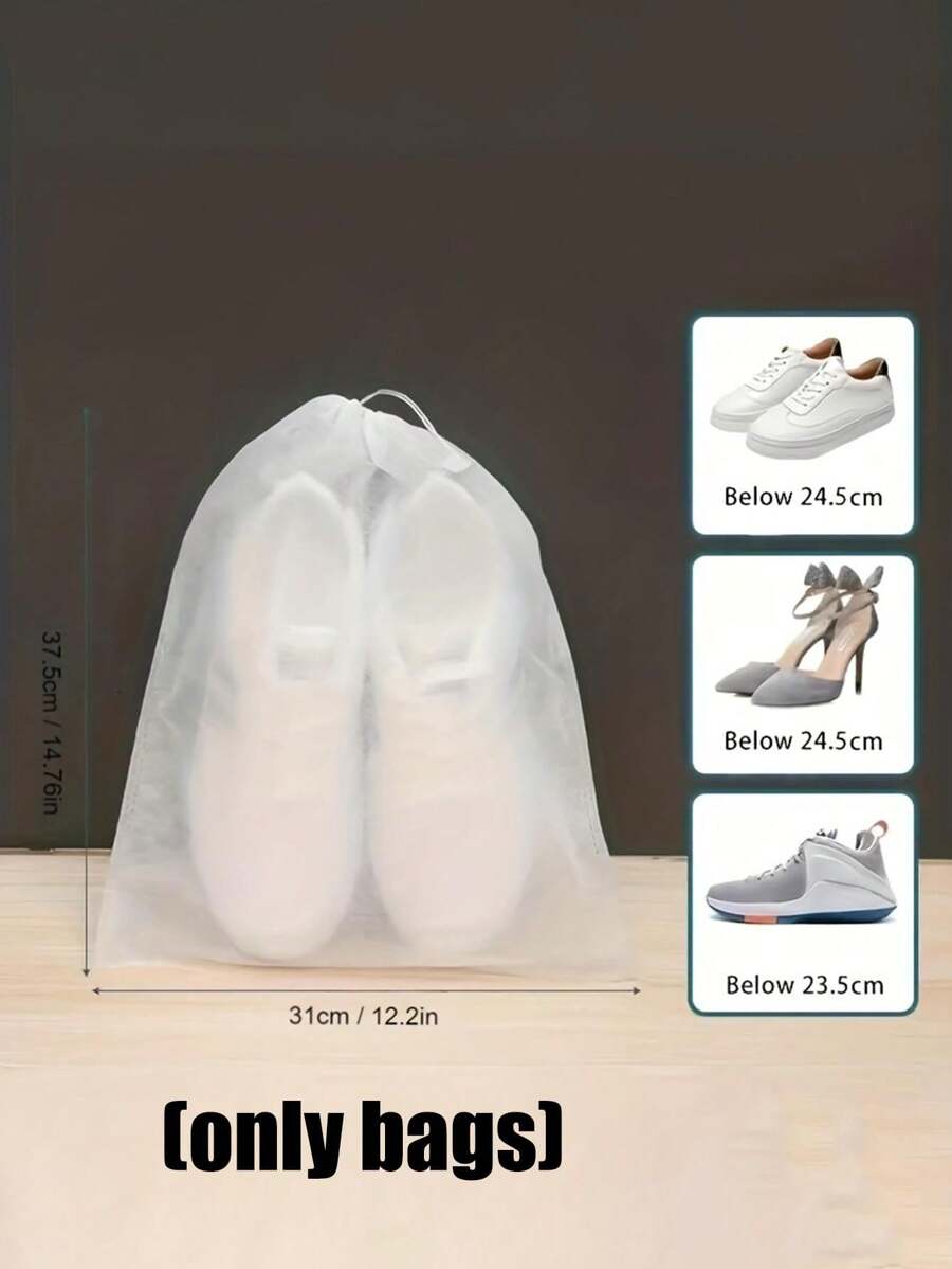 5/10/15/20pcs Portable Travel Shoe Bags, SpaceSaving DustProof