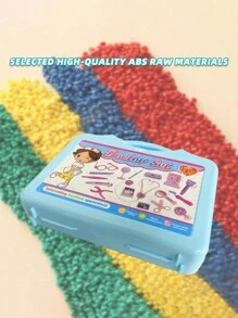 15-Piece Multifunctional Medical Tool Box, Portable Educational Doctor And Nurse Equipped Game Console (Accessories Are In Random Colors) - Pink - View 8