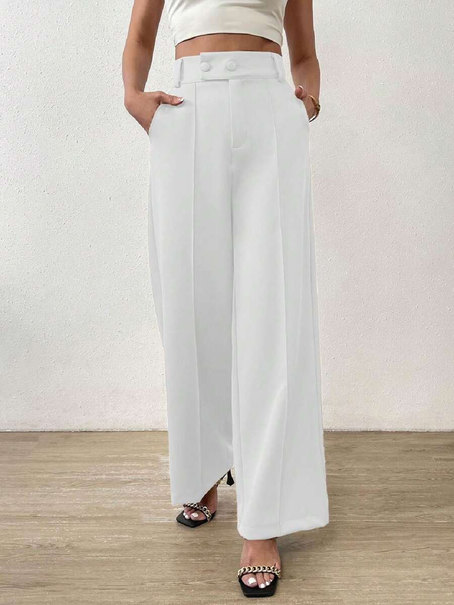 Women Suit Pants - trắng - Xem 1