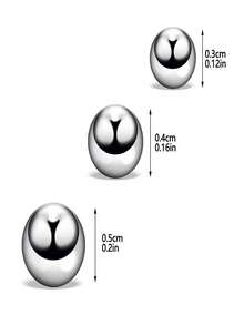 不鏽鋼飾品配件線球,釘釘唇釘耳釘馬蹄環肚臍可用 - 5mm*1.2 - 查看 3