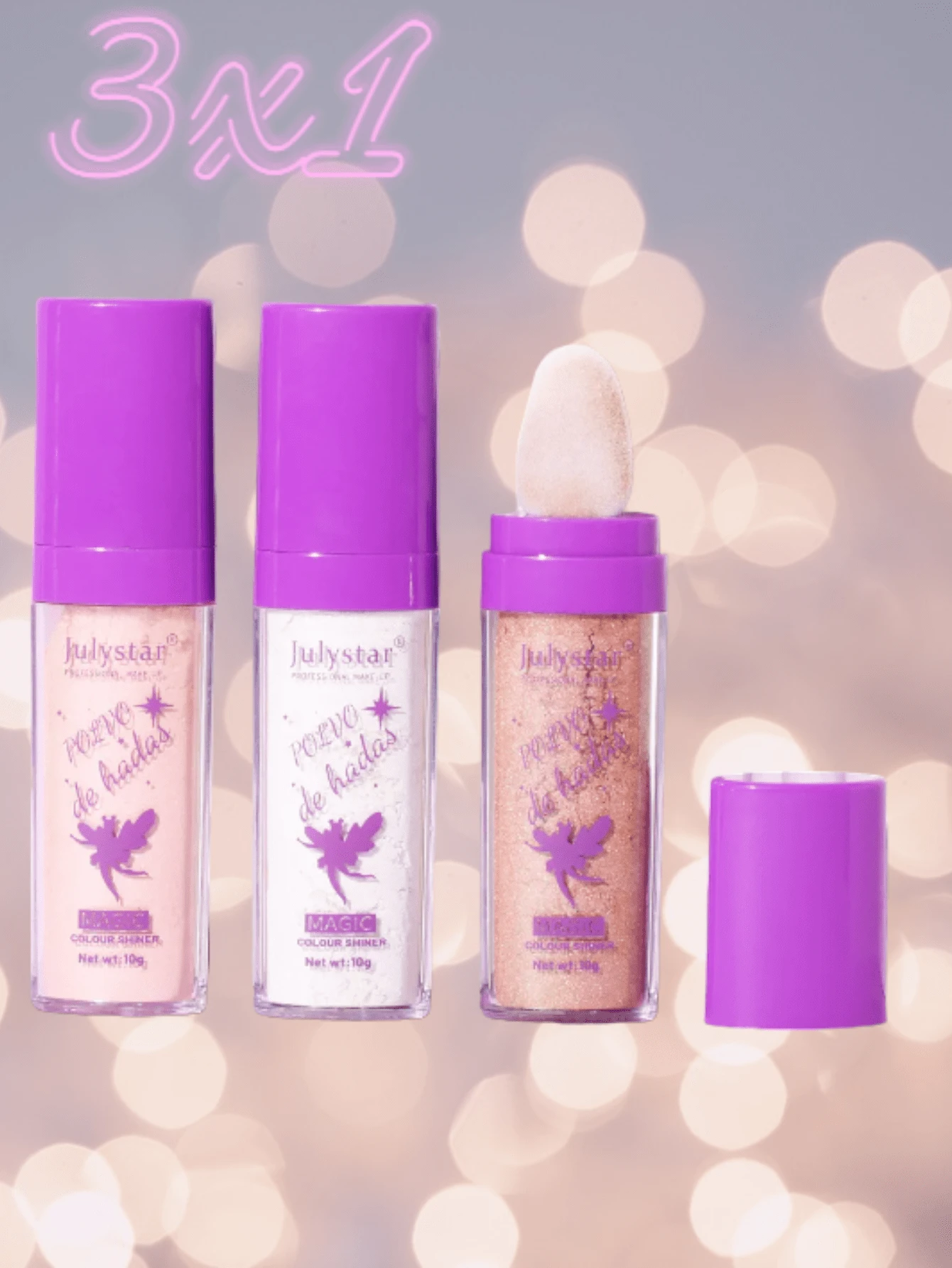 Iluminador polvo  de hadas 3 pack