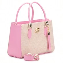 Women Bag Sets - Baby Pink - View 5