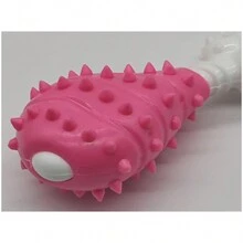 寵物用品、咀嚼、防咬、潔牙雞腿、磨牙棒、尼龍口香糖、狗狗咀嚼玩具 - 粉色 - 查看 3