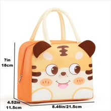 1个午餐包 - 便携、时尚、方便的收纳方案，适合上学、上班和旅行 - 橘色 - 查看 3