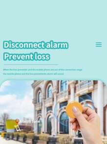 Circular Intelligent Anti-Loss Device - Smart Portable 5.2 Pet Mobile APP Positioning Bidirectional Warning Alarm - Multicolor - View 4
