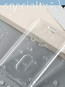 Bao đựng thẻ bằng nhựa acrylic dày, trong suốt, dạng đứng, dùng cho văn phòng phẩm (không bao gồm thẻ), ví đựng thẻ, hộp đựng danh thiếp, hộp đựng thẻ tín dụng, hộp đựng thẻ ID, phù hợp cho cả nam và nữ. - Trong sáng - Xem 7