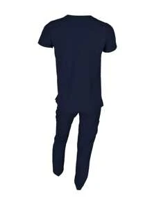 SOULMATE Tonny Men's Surgical Pajamas - 藏蓝色 - 查看 3