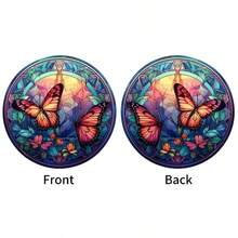 1pc Acrylic Wall Hanging Colorful Butterfly Sun-Catcher Decoration Panel, Suitable For Living Room, Balcony, Garden, Porch, Autumn Decoration, Housewarming, Christmas & Birthday Gifts - Blue - View 3