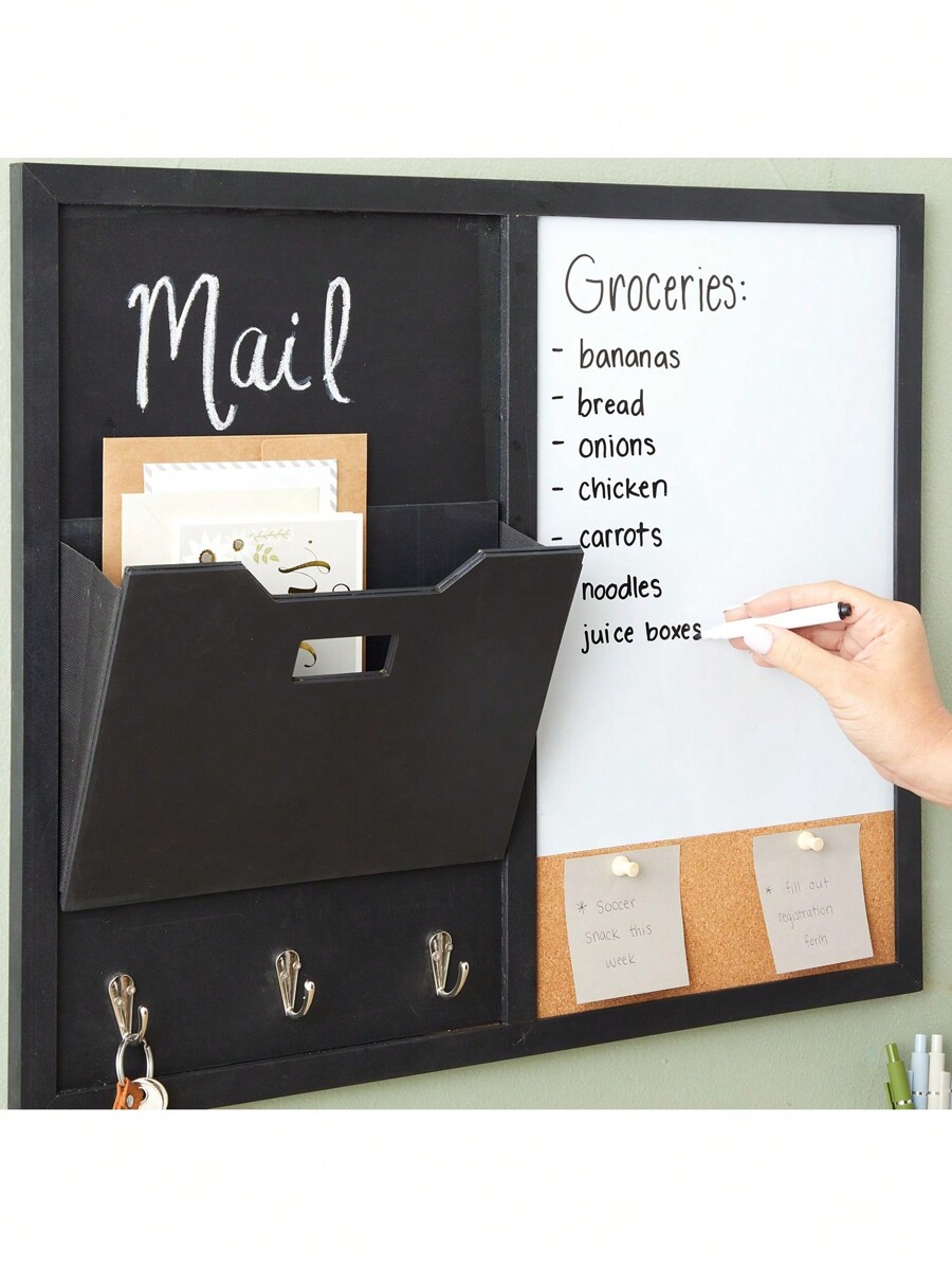 Juvale Message Command Center & Wall Mounted Organizer, Family Office