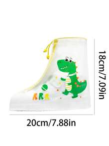 1 đôi Ủng đi mưa họa tiết hoạt hình cho trẻ em - Màu vàng - Xem 4