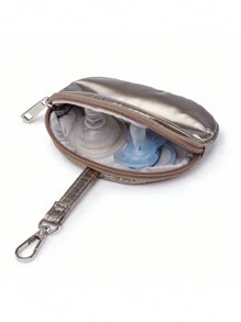 1個銅色泡棉媽咪肩背袋,附載奶嘴袋可掛於嬰兒車上 - 銅色 - 查看 6