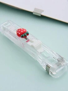 1pc Delicate & Portable Student Invisible Stapler File & Paper Organizer - White - View 7