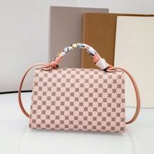 Elegante Y Funcional Bolsa Bandolera Para Niñas: Elegante Bolsa De Hombro Con Asa De Pañuelo Parecido A La Seda - ¡perfecta Para Fashionistas!