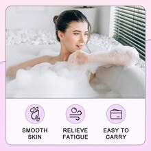 4入組乾花沐浴球禮盒,包含玫瑰沐浴鹽球,適用於男女放鬆泡浴,是情人節的絕佳禮物 - 彩色 - 查看 2