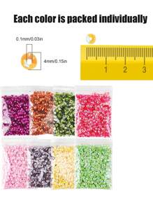24種顏色28800個圓形5mm刺繡亮片杯裝工藝亮片,適用於手工藝品、縫紉diy、指甲裝飾 - 彩色 - 查看 3