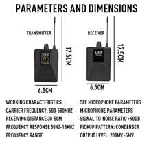 Lmbgm Cm02 Wireless Clip-On Lapel Microphone Uhf Dual-Channel For Dslr Camera, Live Interview, Phone Recording, Wireless Microphone System - 1 Fanny Pack - View 8