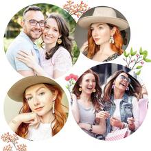 142pcs/Set Stainless Steel Clay Earring Cutter Diy Colorful Polymer Clay Accessories Kit With Storage Bag & Sticker Set - Silver - View 7