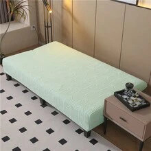 1 件組無臂提花天鵝絨沙發床罩彈性全包簡約聚酯纖維沙發套通用四季通用 - 綠色 - 查看 8