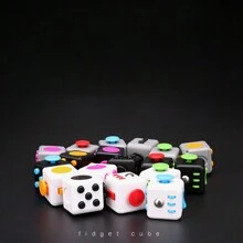 1入組，塑料材質，各種手指轉動方塊，減少焦慮、煩躁，緩解壓力 - 彩色 - 查看 3