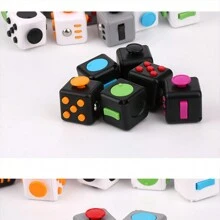 1入組，塑料材質，各種手指轉動方塊，減少焦慮、煩躁，緩解壓力 - 彩色 - 查看 4