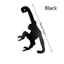 1 件黑猩猩掛鉤猴子香蕉平衡掛鉤廚房魔術掛鉤大猩猩錢包掛鉤鑰匙圈新年禮物 - 黑色 - 查看 3