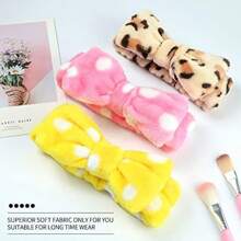 8 Pcs Spa Headband Soft Bow Hair Band Skincare Headbands For Washing Face Women Facial Makeup Headband Cute Head Wraps For Spa Shower Makeup Whasing Face - Multicolor - View 3