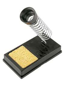 Base para cautín tipo lápiz con limpiador de esponja, Truper BASE-CAU - Negro - Ver 1