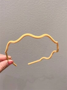 11pcs/Set Colored Wavy Hair Hoop For Women, Matte Design Hair Clip, Anti-Slip Hairband For Face Washing And Sports - Multicolor - View 6
