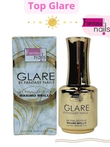 1 Piece - 15ml TOP GLARE Gel Maximum Shine To Encapsulate - FANTASY NAILS - Clear - View 1