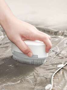 1pc Dual-Sided Bristle Clothes Brush, Plastic Hard Bristles Brush For Household Cleaning, Wholesale, Multifunctional And Detachable 2-In-1 - Multicolor - View 4