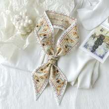 1個向日葵圖案頭巾 - 彩色 - 查看 1