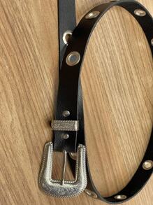 Women Belts - 黑色 - 查看 3