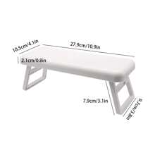 Giá đỡ tay gấp gọn cho thợ làm móng, Giá đỡ tay chuyên dụng cho thợ làm móng, Giá đỡ tay acrylic hình bánh macaron, Giá đỡ tay acrylic di động, Gối kê tay khi làm móng, Đồ dùng bàn làm móng, Dụng cụ làm móng, Dụng cụ làm móng nghệ thuật, Mùa tựu trường, Làm móng, Dụng cụ dán móng - Xám - Xem 7