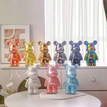 1pc Electroplated Ceramic Piggy Bank For Living Room, Nordic Style Tv Cabinet Room Decoration, Any Color Best Gifts Birthday Graduation