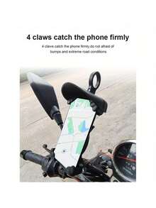 Qc3.0 18w 摩托車手機架充電器,帶太陽和雨的支架,支持手機座 - no charger - Handle installation - 查看 11