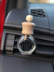 1個車載香薰空瓶包裝揮發瓶空調出風口裝飾可愛卡通汽車香薰擺件 - 彩色 - 查看 4