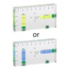 高精度透明雙向磁級泡水平儀,迷你型水平儀 - 彩色 - 查看 1