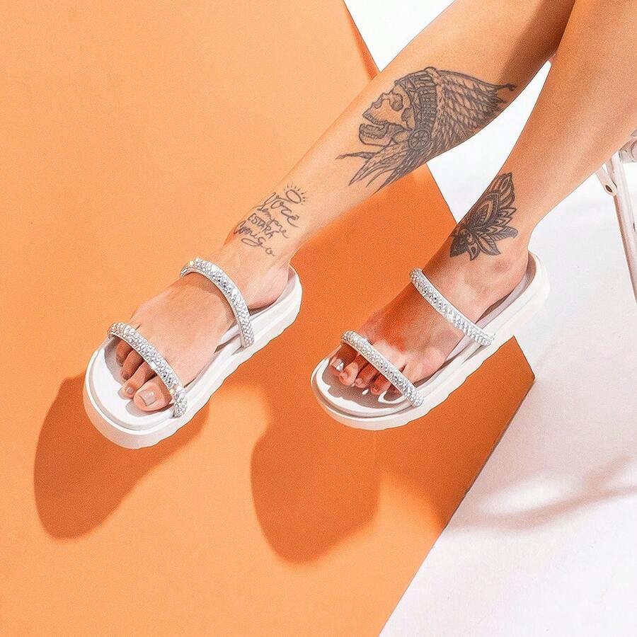 Women Flat Sandals - 白色 - 查看 1