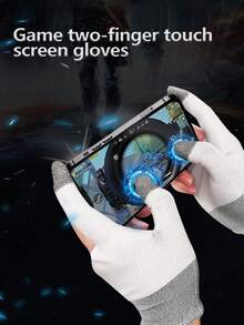 2入組二指遊戲手套 - 白色 - 查看 1