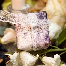 YANJI 30 件復古主題剪貼簿紙,帶有蝴蝶和花朵圖案,diy 藝術工藝裝飾材料,用於個性化相冊,學校用品 - 綠色 - 查看 5