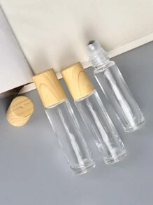 Botellas Enrollables De Vidrio Transparente De 10 Ml - Mini Botellas Vacías Con Rodillo Para Aceites Esenciales Con Tapa - Perfectas Para Muestras De Cosméticos, Perfumes Y Fragancias - transparente - Ver 2