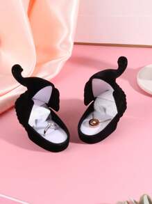 1個復古天鵝造型戒指盒 - 黑色 - 查看 3