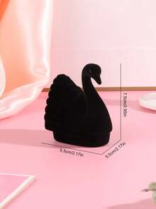 1個復古天鵝造型戒指盒 - 黑色 - 查看 5