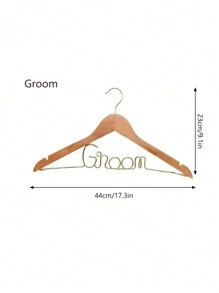 1 件实木婚纱衣架，是送给新娘、新郎和伴娘的完美新娘礼物装饰装饰节日装饰房间装饰家居装饰卧室装饰装饰、房间装饰、装饰品、装饰、存储、收纳盒连衣裙裤子鞋子牛仔裤靴子裙子 - 薑色 - 查看 4